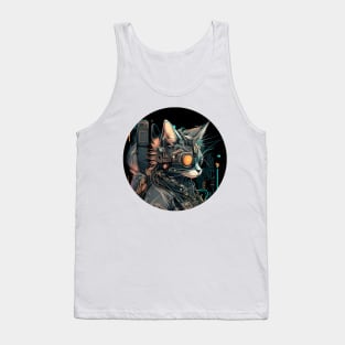 Cat Cyberpunk Futuristic - Love Cats Tank Top